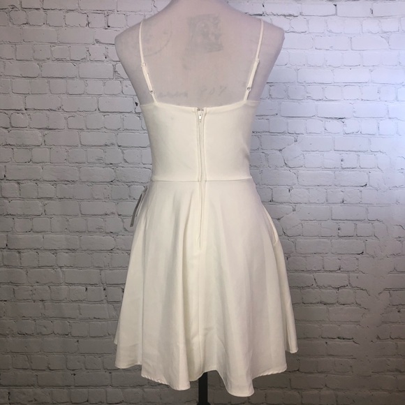 Halter Top Skirt 2 Pocket Fit And Flare Dress - Picture 4 of 9